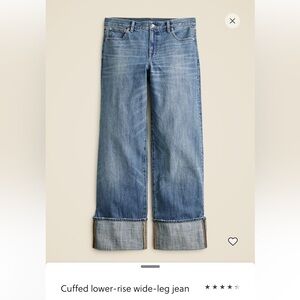 J. Crew Blue Wide Leg Jeans